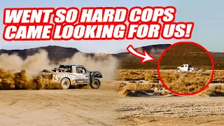 RACING SUPERCARS IN THE DESERT AT 100+MPH  W/ A $750K RAPTOR TROPHY TRUCK!