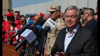 UN chief Guterres pleads for aid to move into Gaza