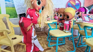 WHO DID THIS? Funny doll school LOL LOL surprise funny cartoons Darinelka