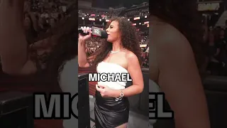 Samantha Irvin announcing texas own Michael Cole 🔥😍 #samanthairvin #michaelcole #wwe #wweraw