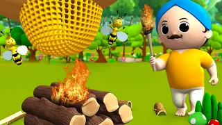 Greedy Woodcutter Story - लालची लकड़हारा हिन्दी कहानी 3D Animated Kids Hindi Moral Stories