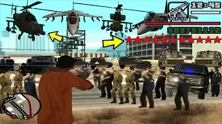 شاهد ماذا سيحدث إذا حصلت على 10 نجوم الشرطة في قراند سان اندرياس؟؟؟ GTA San Andreas 10 wanted level