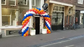 Koningsdag / Kingsday 2020 morning walk in Amsterdam during corona lock down