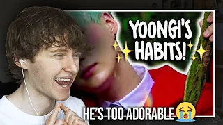 HE'S TOO ADORABLE! (BTS Min Yoongi's Habits | Reaction/Review)