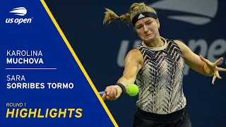 Karolina Muchova vs Sara Sorribes Tormo Highlights | 2021 US Open Round 1