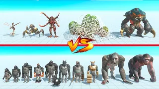 Alien Exotica vs Mutant Primates - Animal Revolt Battle Simulator