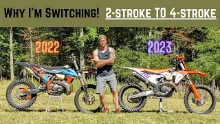 2023 KTM 350 XC-F  vs  2022 KTM 300 XC-W | Why I'm Switching 2-Stroke to 4-Stroke!