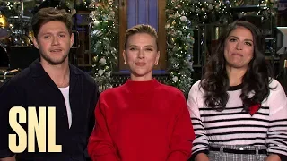 Scarlett Johansson and Niall Horan Make Cecily Strong's Christmas Wish Come True - SNL