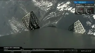 Falcon 9 Landing at LZ-1 after launching US Air Force's X-37B Orbital Test Vehicle (OTV-5)