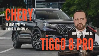 2023 Model Chery Tiggo 8Pro İncelemesi  Chery Yakıt Tüketimi Tiggo 8pro / EXCELLENT Paket