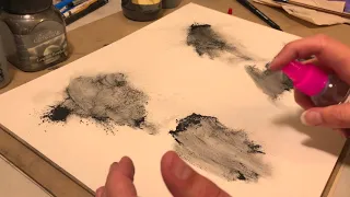 Powdered Graphite and Charcoal Demo and 3k WINNER announcement