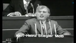 Loriot 1972 - Rede des Bundestagsabgeordneten Karl-Heinz Stiegler