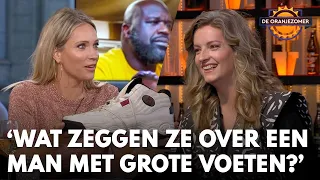 Merel over schoen Shaquille O'Neal: 'Wat zeggen ze nou altijd over mannen met grote voeten?'