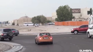 Crazy Mercedes Benz C63 AMG Drifting!