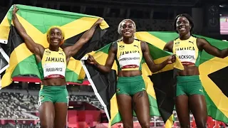 Jamaica 🇯🇲 Sweeps 100m Women Finals in Tokyo Olympics 2020