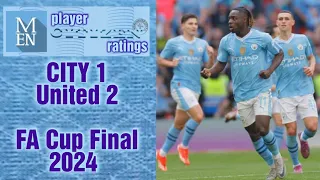 CITY 1-2 United 2024 FA Cup Final Bernard's Ratings Incl Simon Bajkowski M.E.N