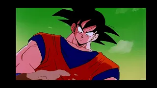 Goku buries Vegeta