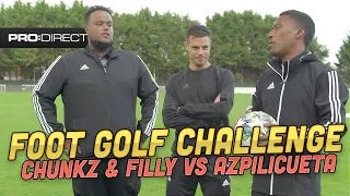 CHUNKZ & YUNG FILLY VS CESAR AZPILICUETA | FOOT GOLF CHALLENGE