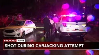 Carjacking victim shot even after giving up his car, police say