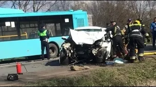 Последние секунды жизни водителя: смертельное ДТП с автобусом в Петергофе