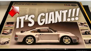 That's one BIG model kit!!! Fujimi / Testors 1/16 scale Porsche 959