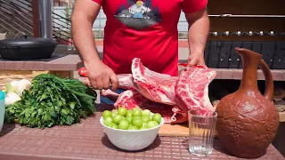 Soup with lamb meat. Delicious recipe in oriental traditions! | Georgy Kavkaz