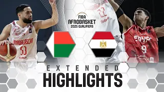 Madagascar 🇲🇬 vs Egypt 🇪🇬 | Extended Highlights | FIBA AfroBasket 2025 Qualifiers