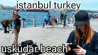 istanbul 2024 walking tour uskudar beach 4k|60 fps.