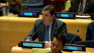 В.К.Сафронков на неофициальном заседании ГА ООН по вопросу о справедливом представительстве в СБ ООН