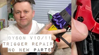 Dyson v10 Switch Trigger Repair, & Tub Keeps Falling Off. How To Fix. "TearDown"