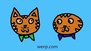 两只老虎 Two Tigers Mandarin Chinese Kids Song Pinyin/Characters/English