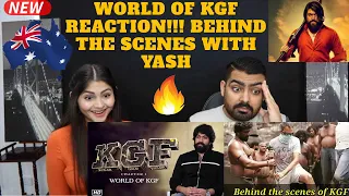 WORLD OF KGF Reaction by an AUSTRALIAN Couple | KGF Behind the Scenes with YASH Review | AMAZING! |