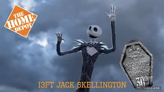 13ft Jack Skellington unboxing, set up and demo-home Depot 2023