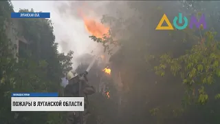 Пожары в Луганской области: в двух населённых пунктах удалось потушить огонь