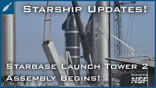 SpaceX Starship Updates! Starbase Orbital Launch Tower 2 Begins Assembly! TheSpaceXShow