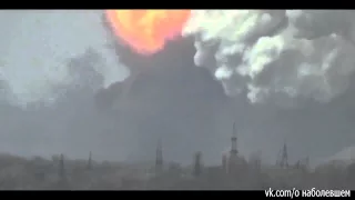 Донецк   мощный  взрыв ракеты "ТОЧКА У" 21 10 Донбасс