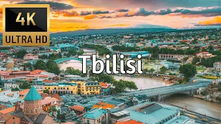 🇬🇪 TBILISI, GEORGIA [4K] Drone Tour - Best Drone Compilation - Trips On Couch