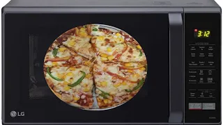 How to make cheese burst pizza in microwave with ready made pizza base | pizza in LG microwave oven