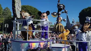 Disney 100 Years of Wonder Cavalcade Parade at Disneyland California Live