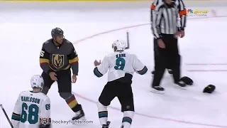 Evander Kane vs Ryan Reaves Apr 14, 2019