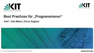 Info² : Best Practices „Programmieren”