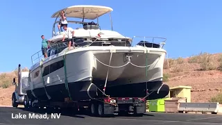 MarineMax Transports Aquila 44 Power Catamaran to Lake Mead, Nevada!