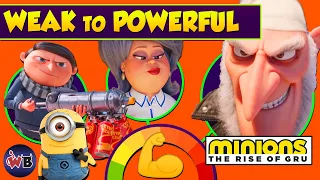 MINIONS 2: Rise of Gru Characters: Weak to Powerful 💪🍌