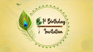 First Birthday Video Invitation | 1st Birthday Invitation Video Template - 247invites.com