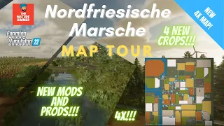 NEW 4X FS22 MAP!  NF Marsche by FEDAction, New crops and buildings - Map Tour | Farming Simulator 22