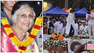 Funeral farewell to legend Suman Kalyanpur: Your courage and talent will be remembered