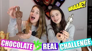 CHOCOLATE VS REAL CHALLENGE!