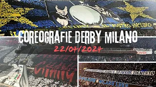 Coreografie derby Milano | Milan - Inter 1-2 | 22/04/2024