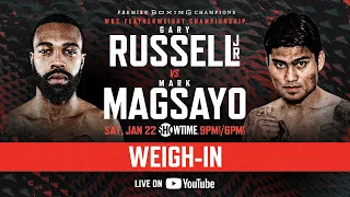 Gary Russell Jr. vs Mark Magsayo OFFICIAL WEIGH-IN | Watch Live