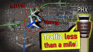 NEAR MID-AIR COLLISION departing Phoenix International | Wrong Departure route